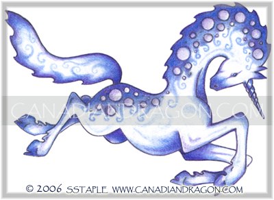Winter Unicorn Sketch