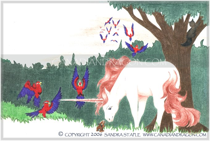 Unicorn Children's Book Illustration