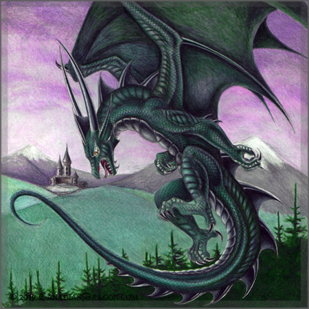 Dragon Pen Drawing - RL Illustrations - Drawings & Illustration, Fantasy &  Mythology, Magical, Dragons & Beasts - ArtPal