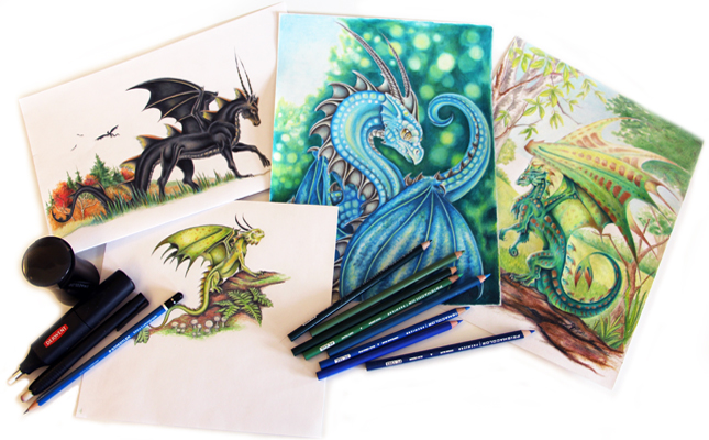 Dragon Pen Drawing - RL Illustrations - Drawings & Illustration, Fantasy &  Mythology, Magical, Dragons & Beasts - ArtPal